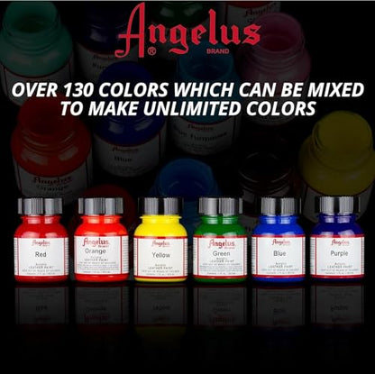 Angelus Acrylic Leather Paint, 1 oz, Beige - color: Beige, size: 1 Fl Oz (Pack of 1)