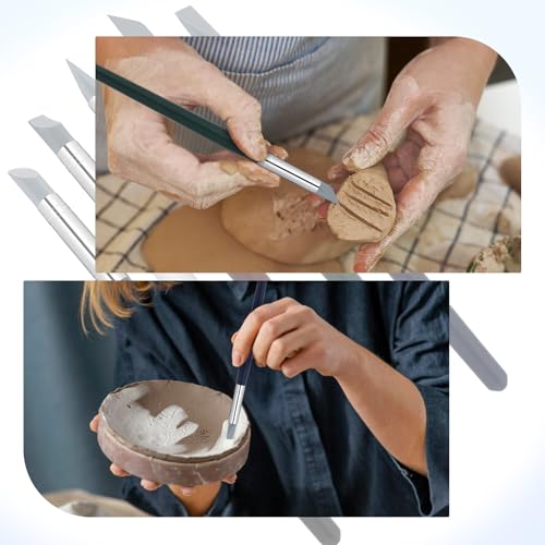 5 PCS Silicone Paint Brush, Professional Silicone Sculpting Tools Flexible Clay Carving Tools Rubber Color Shapers Brushes for DIY Handicraft Silicone Shaping Carving Pottery Artwork