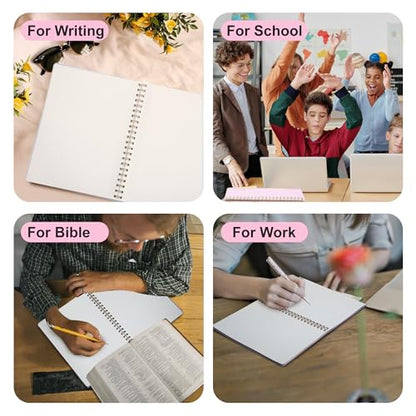 Yoment Graph Paper Notebook Spiral Notebook 8.5 x 11 A4 Large Grid Paper Notebooks, 100 GSM Thick Graph Paper, Plastic Cover Graphing Notebook for Work School Engineering, A4 Pink - color: Pink, style: E - Graph - A4