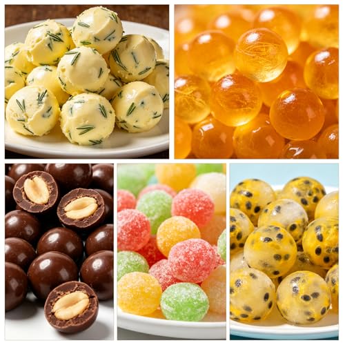 AIERSA 2Pcs Silicone Molds for Herb-Infused Oil Cubes, 32 Cavity Candy Gummy Molds with Lids & 2 Droppers for DIY Circular Gummies, Homemade Herbal Blocks, Jello, Pralines Caramels - color: round 2pcs
