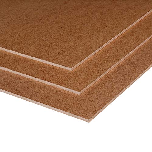 Custom Size 1/8 inch Thick Hardboard Tempered Panel (24" X 24" (1 PC)) - size: 24" X 24" (1 PC)
