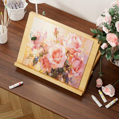 LUCYCAZ Tabletop Easel for Kids, Lightweight Art Easel for Painting, Beechwood Portable Easel Stand for Artists, Adjustable Angle Drawing and Sketching Board to Hold Book or Cookbook for Adults - style: Tabletop Easel