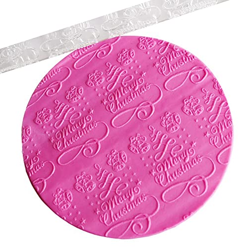 Rengue Acrylic Rolling Pin with 28 Patterns, Compliant Material, Comfortable Grip, 16 X 1 Cm, Lightweight for Dough and Pastry Acrylic Rolling Pin with 28 Patterns, Nan Kitchen (#10) - size: 51031 Christmas