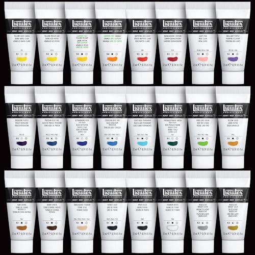 Liquitex Professional Heavy Body Acrylic Paint, 24 x 22ml (0.74-oz) Essentials Set - style: Essentials Set 24 x 22 (0.74-oz)
