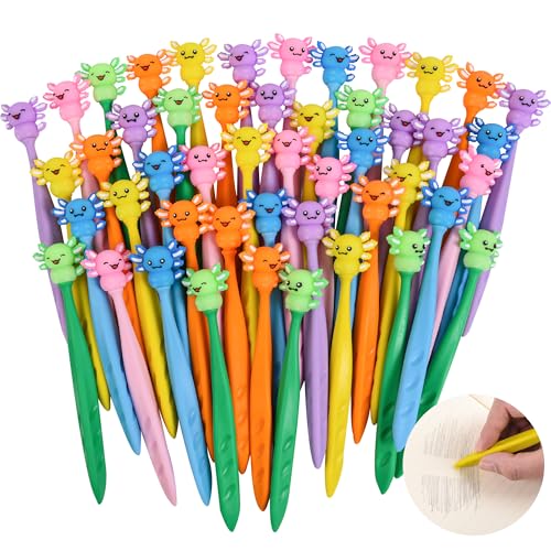 48 Pcs Cute Axolotl Bobblehead Eraser for Pencils Kawaii Erasers Cute School Supplies Fun Cartoon Erasers Back to School Supplies Birthday Classroom Gifts - style: Axolotl