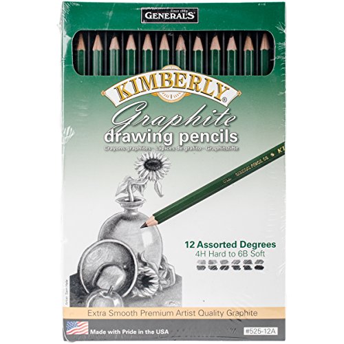 General Pencil 525-12A Graphite Drawing Pencils (12 Pack)
