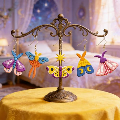 18Pcs Moth Shapes Polymer Clay Cutters Set, Clay Earrings Cutters Polymer Jewelry Cutter for Earrings Making DIY Craft Supplies