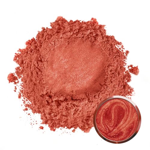 Matio Mica Powder, 1.8oz/ 50g Maroon Red Pearlescent Effect Mica Powder for Epoxy Resin Natural Color Pigment for Soap Making, Bath Bomb, Candle Dye, Resin Craft, Paint,Nails,Jewelry, Slime Pigment - color: Maroon Red
