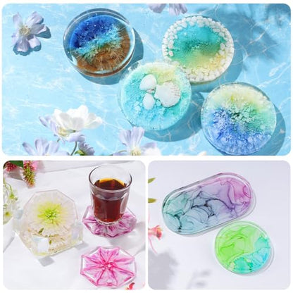 LET'S RESIN 48pcs Concentrated Alcohol Ink Set,Vibrant Color (Each 0.35oz) | Alcohol-Based Resin Ink for Epoxy Resin, Alcohol Paint Dye for Resin Art, Tumblers, Epoxy Resin
