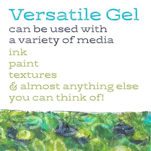 Gel Press Monoprinting Print Plate - A5 (5.8 x 8.3 inches) Gel Plate - Printmaking Supplies - Reusable Gel Printing Plate for Press Art for Card Making, Scrapbooking, Journaling, Arts & Crafts