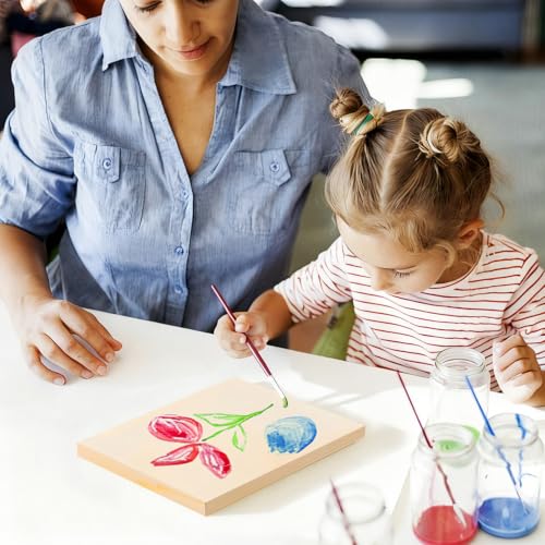 5 Pack 12x12 Inch Wood Panel Boards, Unfinished Wood Canvas Panels, Blank Wood Boards for Painting, Perfect for Mother's Day, Graduation, Father's Day DIY Crafts - size: 12 x 12 inch