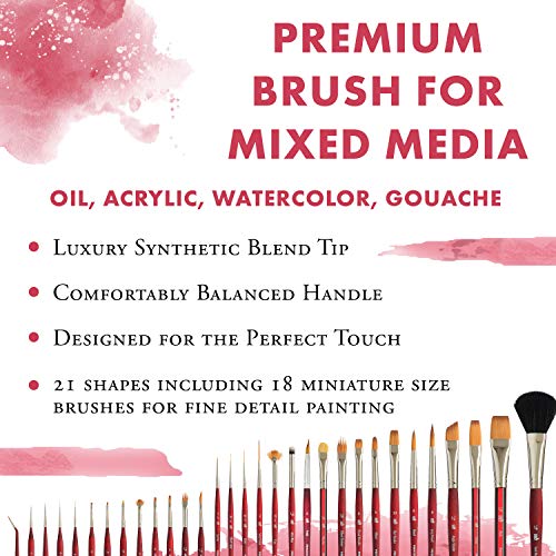 Princeton Velvetouch Script Liner Brush, Synthetic, Short Handle, Size 2, 1 Count - size: Size 2