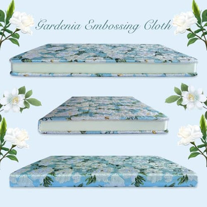 Art Creation Sketchbook, Cute Sketch Notebook, Drawing Journal, A5, Blank Pages, Unlined Paper, Hardcover, Lay Flat, Pretty Sketch Journal for Women, Gardenia - color: Flower Gardenia, style: Plain