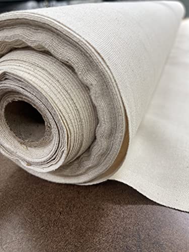 Sedona Designz Natural Cotton Duck Canvas 12oz - 62" Wide Fabric by The Yard - Heavy Duty, Durable for Upholstery, Crafts, and Home Décor - color: Natural, size: 2 Yards
