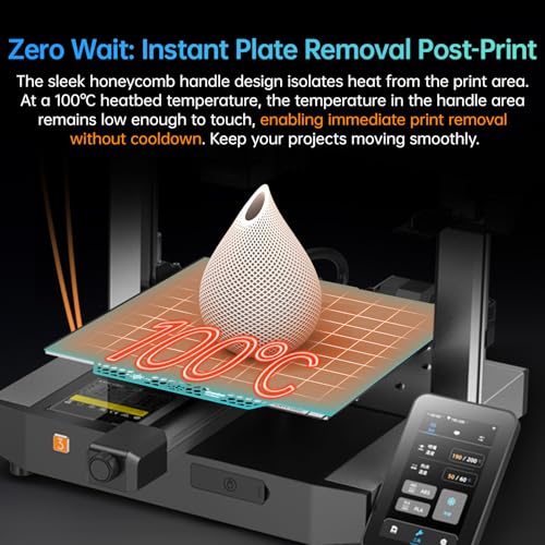 BIGTREETECH BIQU CryoGrip Pro Glacier for Kobra 3 Combo/Kobra 3 V2 3D Printer 250x250MM Build Plate High Adhesion Heated Bed Cover Upgrade Removable & Easy Clean Spring Steel Sheet - style: Glacier-Original(Kobra 3 Combo)