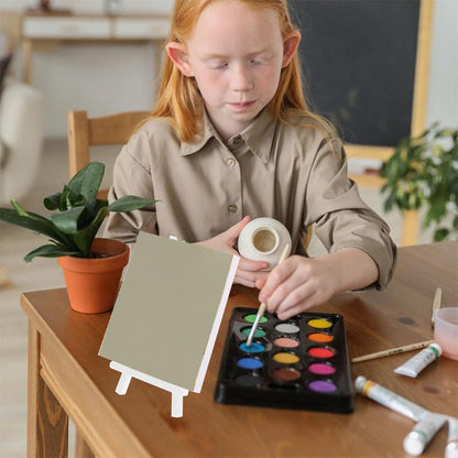 Frcolor 12 Pcs Mini Easel Stand for Painting Canvas Tabletop Portable Small Display Easels Kids Art Adjustable Angle Tripod