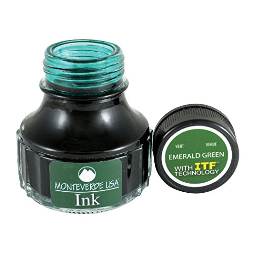 Monteverde USA Ink with ITF Technology, 90 ml Emerald Green (G308GN) - color: Emerald Green, style: 90ml