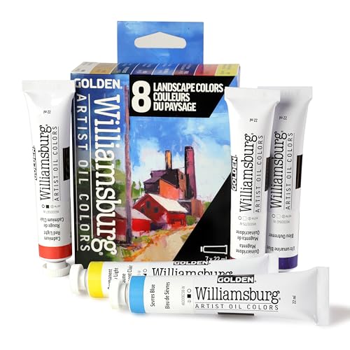 Williamsburg Artist Oil Colors by GOLDEN, Landscape Colors Set, Professional Oil Paint