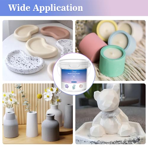 100ML Air Dry Clay Glaze Matte and Plaster Casting Powder 3000g