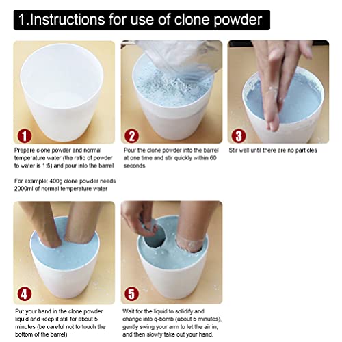 DIY Hand Casting Kit,Plaster Hand Mold Kit Hand Casting Set for Couples Families New Parents with Rubber Powder for Unique Memories