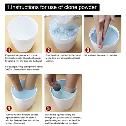 DIY Hand Casting Kit,Plaster Hand Mold Kit Hand Casting Set for Couples Families New Parents with Rubber Powder for Unique Memories