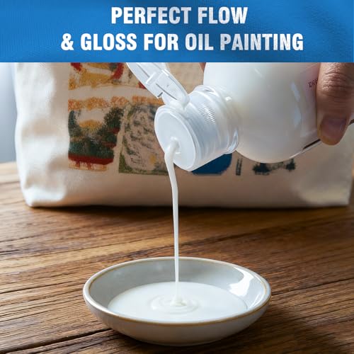 Falling in Art 8 Oz Professional Fabric Paint Medium for Fabric Painting, Acrylic Fabrics Medium for T-Shirts, Bags, and DIY Projects
