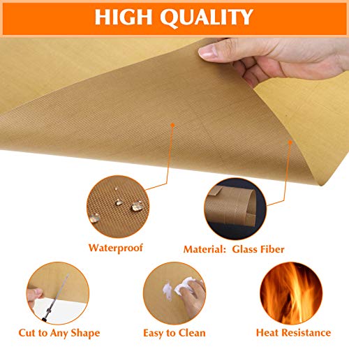 Teflon Sheet for Heat Press, 15 Pack Selizo Heat Transfer Cover Paper Heat Resistant Transfer Protector Sheets for Cricut Iron HTV Vinyl, Sublimation, Baking and Craft - color: 15 Pack