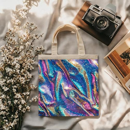 Holographic Sparkle Sublimation Transfer Ink Sheets Bundle for Cricut Mug Press,Infused Ink Paper for Sublimation,10Pcs 12x12Inch Pre-Inked Sublimation Transfer Paper for Blank - color: Holographic