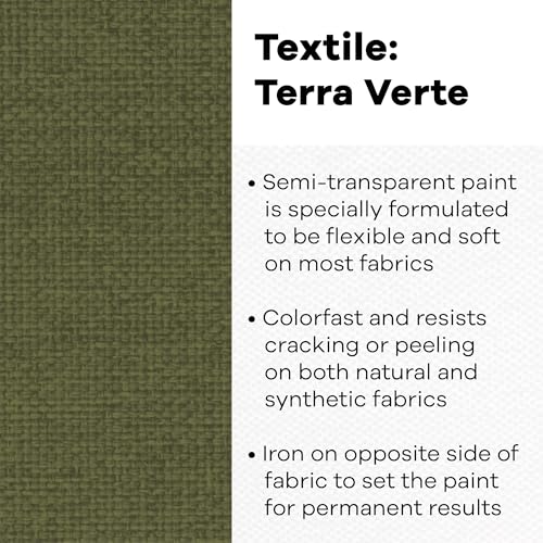 Textile Color Paint Terre VERT - color: Terre Verte, size: 8 Fl Oz (Pack of 1)
