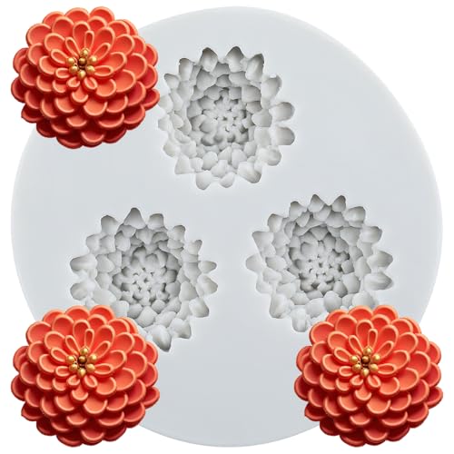 Sunflower Daisy Silicone Mold Daisy Flower Polymer Clay Molds for DIY Crafts Epoxy Resin Casting Air Dry Polymer Clay Plaster Jewelry Making - color: Style H