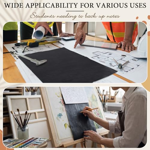 Epakh 20 Sheets 18" X 24" Large Graphite Carbon Transfer Paper, Reusable Transfer Paper for Canvas, Wood, Fabric, Papers, Ceramic, Drawing, Sketching, Painting and DIY Crafts - size: 18" x 24"