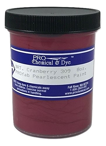 Pearlescent Textile Paint 8 oz. (Cranberry) - color: Cranberry