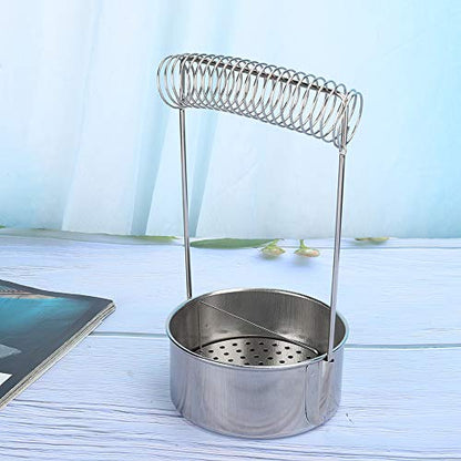 Pssopp Paint Brush Washer Stainless Steel Paint Brush Cleaner Paint Brush Bucket with Wash Filter Screen Holder Spring Paint Brush