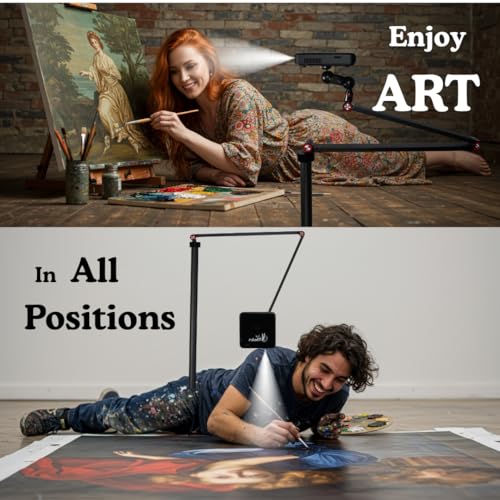 Art Master Professional Art Projector Made By Artists For Tracing Drawing Sketching Murals , wireless HD Digital Image Replication, Screen Mirroring HDMI & USB Portable Long Lasting Batteries.