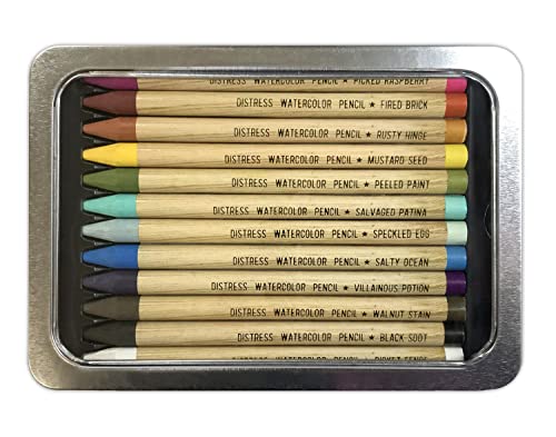 Tim Holtz Distress Watercolor Pencils Set 1, 2 and 3-36 Woodless Watercolor Pencils