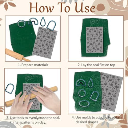 CHGCRAFT Dandelion Polymer Clay Texture Sheets Clay Texture Butterfly Rubber Clay Texture Mat Modeling Pad Texture Sheets for Polymer Clay Making Earrings Jewelry - style: Dandelion