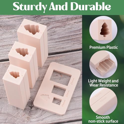 Polymer Clay Bead Roller Set, Christmas Tree Bead Roller Polymer Clay Roller for Jewelry Crafts, Clay Tools and Supplies Gift for Artists,15/20/25mm - color: Christmas 2