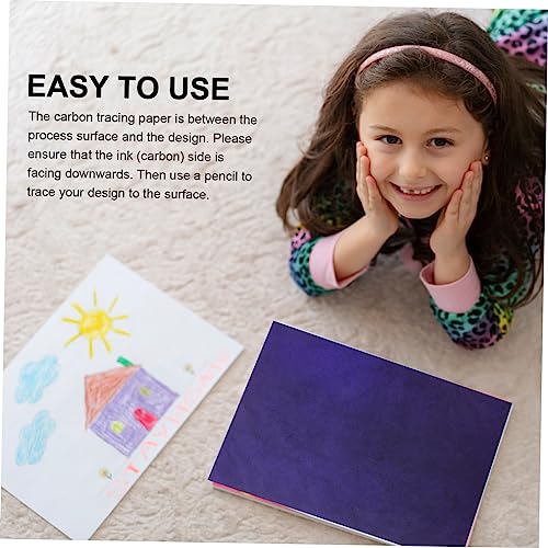 Angoily A4 Graphite Carbon Transfer Paper for Tracing 100 Sheets One-Sided for Artists Students and Home Use for Drawing and Copying