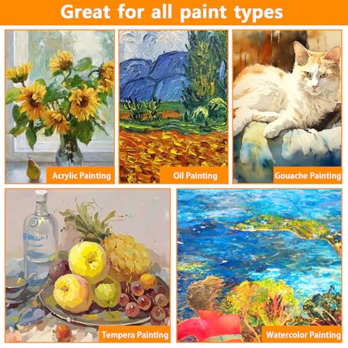 Koncci Canvas for Painting, 30 Packs(8x8, 8x10, 11.8x15.7), 3 MM Cotton Blank Canvases, Art Canvases Boards for Acrylic Paint, Oil Paint & Wet Water Art Media, Hobby Painters and Beginners - size: 30 Packs Mixed Size (20x20, 20x25, 30x40cm)