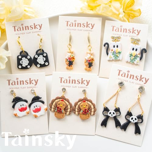 Tainsky Halloween Clay Cutters - 20 Shapes for Polymer Jewelry & Earrings (A) - color: Set A