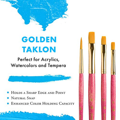 Princeton RealValue Paintbrush, Pink - style: Set-9181
