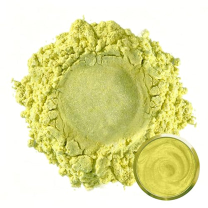 Matio Mica Powder, 1.8oz/ 50g Pastel Yellow Pearlescent Effect Mica Powder for Epoxy Resin Natural Color Pigment for Soap Making, Bath Bomb, Candle Dye, Resin Craft, Paint,Nails,Jewelry, Slime Pigment - color: Pastel Yellow