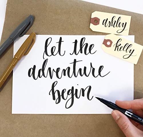Brush Lettering Kit - DIY Brush Lettering Starter Set by Wildflower Art Studio