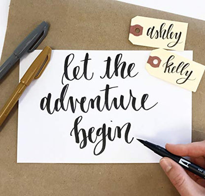 Brush Lettering Kit - DIY Brush Lettering Starter Set by Wildflower Art Studio