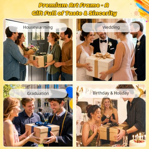 3 Pack Floater Frame Canvas with 8x10、11x14 、12x16 Canvas – Gallery Wrapped Canvas Set with Cotton-Linen Blend (400 GSM), 15 oz Acid-Free, Warp Resistant, Ready to Hang for Oil & Acrylic - size: 3pk- 8x10" to 12x16" Canvas