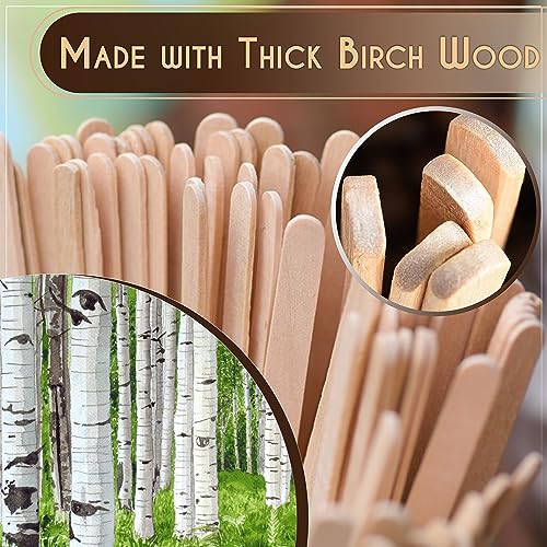 Perfect Stix Premium Wooden Coffee Stirrer Sticks, Thick Birch Wood 1000 Count, 5.5" Inches. Eco-Friendly Wooden Stirrers (5.5Inches / 1000PC) - size: Pack of 1,000ct