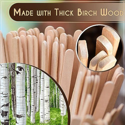 Perfect Stix Premium Wooden Coffee Stirrer Sticks, Thick Birch Wood 1000 Count, 5.5" Inches. Eco-Friendly Wooden Stirrers (5.5Inches / 1000PC) - size: Pack of 1,000ct
