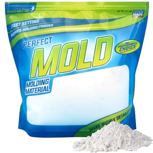 Perfect Mold Alginate Molding Material, Non-Toxic Mold Making Powder for Life Casting, Hand Casting, Baby Footprints, Face & Body Molds, USA Made, 1.5 lb Bag - size: 1.5Lb