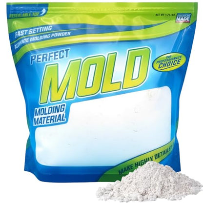 Perfect Mold Alginate Molding Material, Non-Toxic Mold Making Powder for Life Casting, Hand Casting, Baby Footprints, Face & Body Molds, USA Made, 1.5 lb Bag - size: 1.5Lb