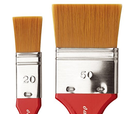 da Vinci Watercolor Series 5080 CosmoTop Spin Wash Brush Set, Synthetic, Size 50 Wash Brush with a Free #20 Included (5357) - style: 2 pack 5080 Wash
